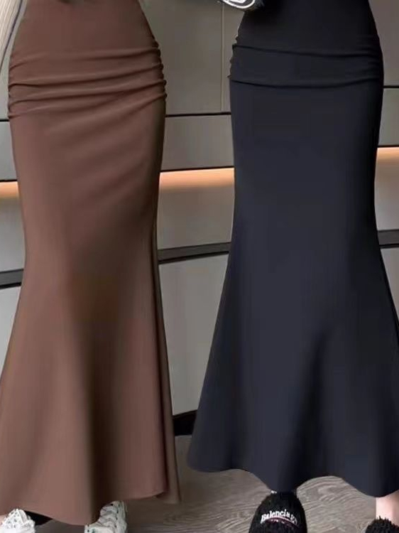 Women'S Fashion Kilt - Rok Midi A-Line Wanita Ukuran Besar