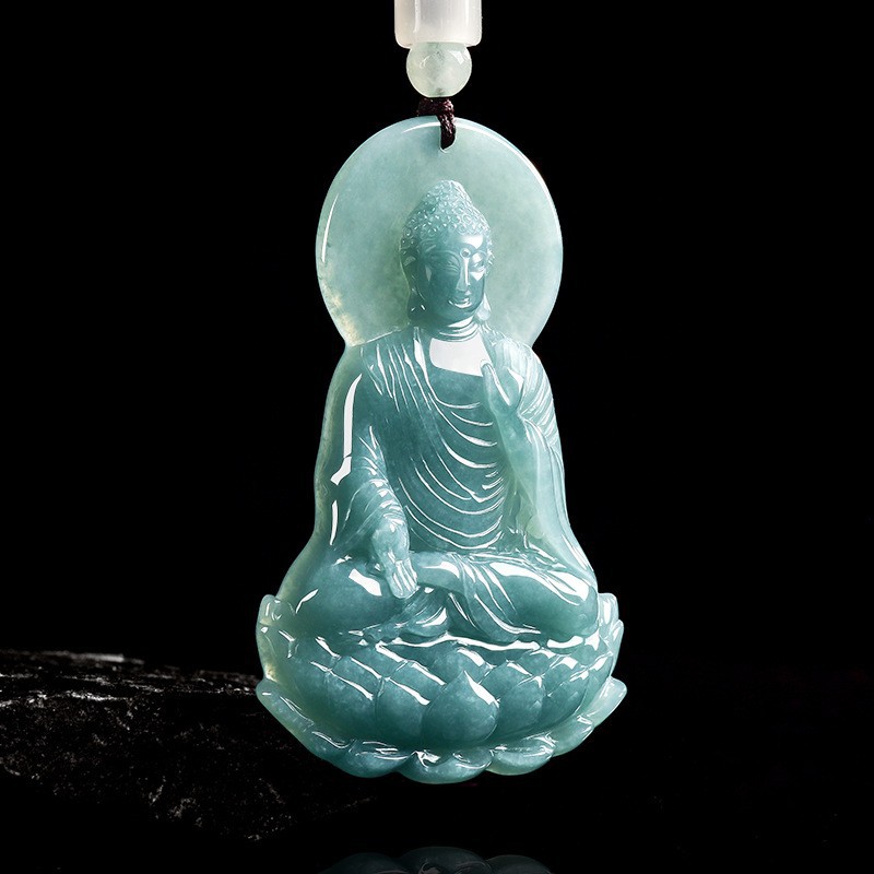 Women Fashion Necklace - Kalung Liontin Buddha Giok Burma Alami