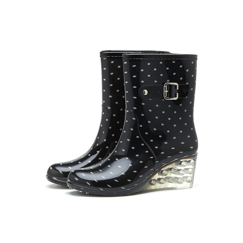 Women'S Fashion Gumboots - Sepatu Bot Hujan Wanita Model Wedges
