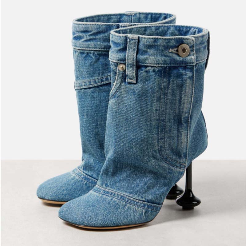 Women'S Fashion Kilt - Sepatu bot wanita hak tinggi gaya
