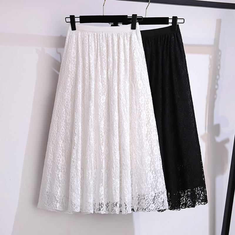 Women'S Fashion Kilt - Rok Setengah Panjang Renda Fashion Longgar