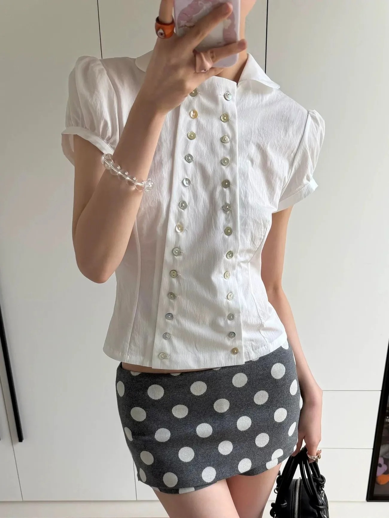 Women'S Y2K Fashion Aesthetic - Blus Kerah Peter Pan Estetika Y2K