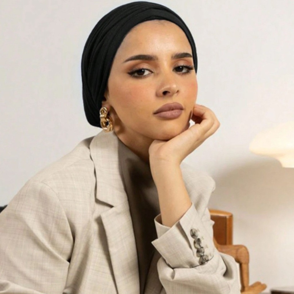 Women'S Fashion Hats - Topi Hijab Katun Mercerized Elastis Lembut,