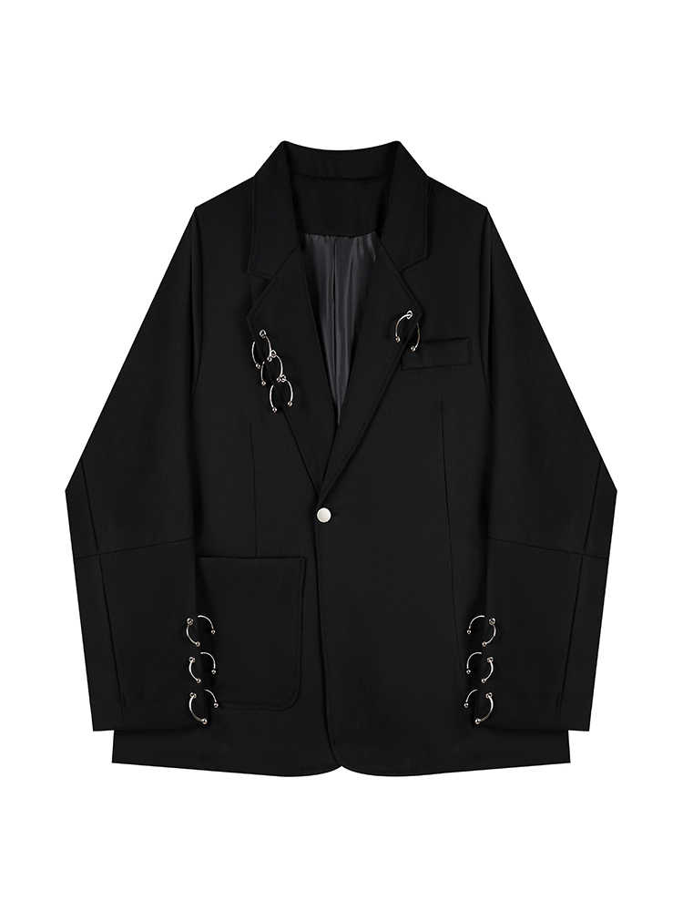 Blazer Women Oversized - Jaket Blazer Wanita Hitam Gothic Emo