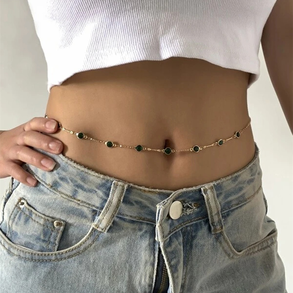 Women'S Y2K Fashion Aesthetic - Rantai Perut Estetika Antik Mode Seksi