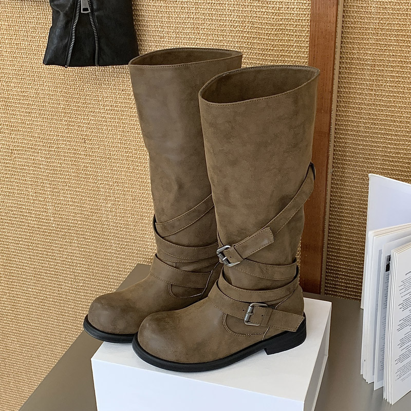 Winter Fashion Women Boots - Eilyken Sepatu Bot Setinggi Lutut Wanita