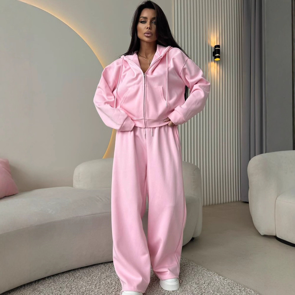 Hoodie Women Oversized - Set Pakaian Santai Wanita 2 Potong,