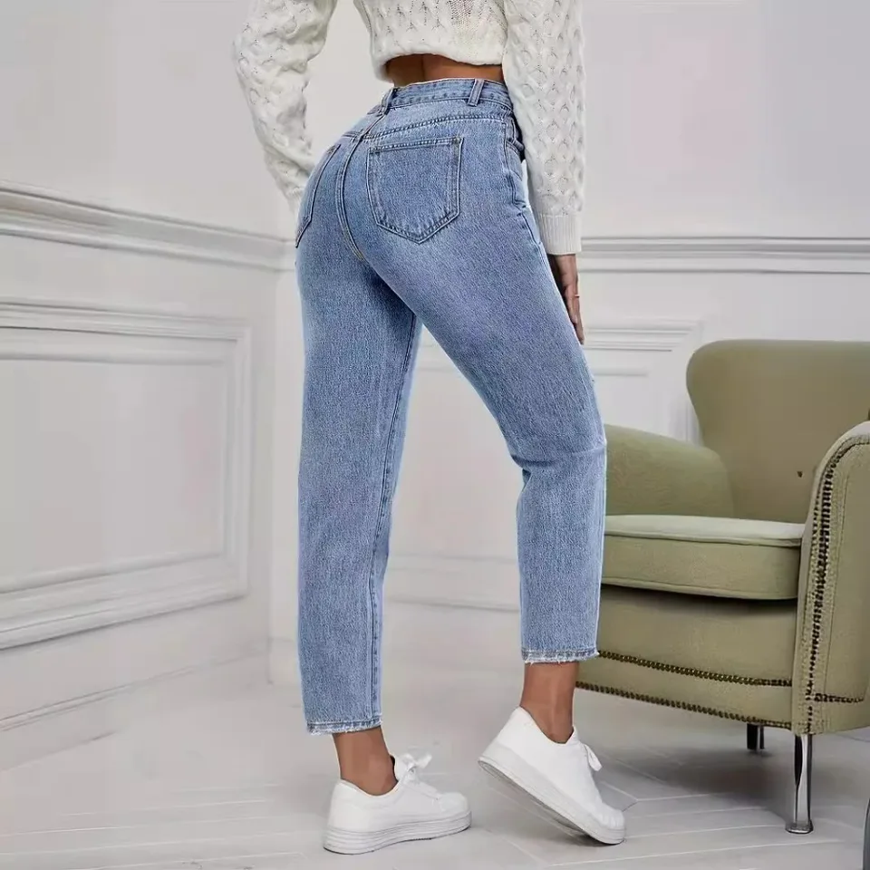 Celana Jeans Kasual Wanita Mod - Mom Jeans Women ulasan dan harga