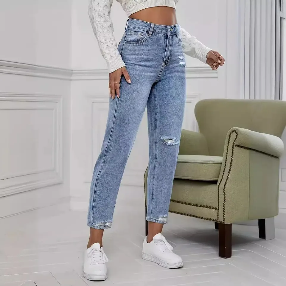 Celana Jeans Kasual Wanita Mod - Mom Jeans Women ulasan dan harga