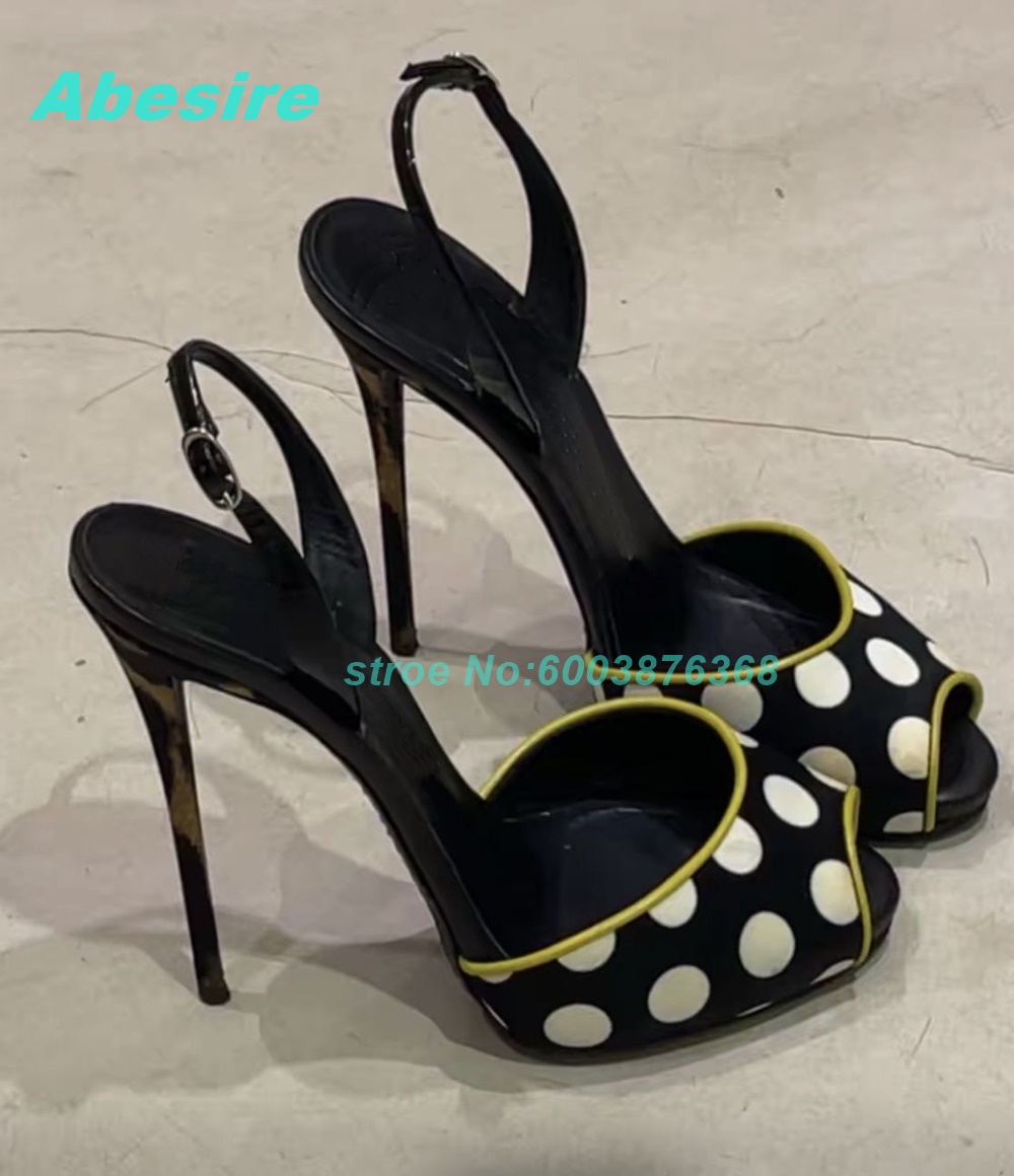 Sandal Dua Warna Polka Dot Pat - Women'S Fashion Show ulasan dan harga