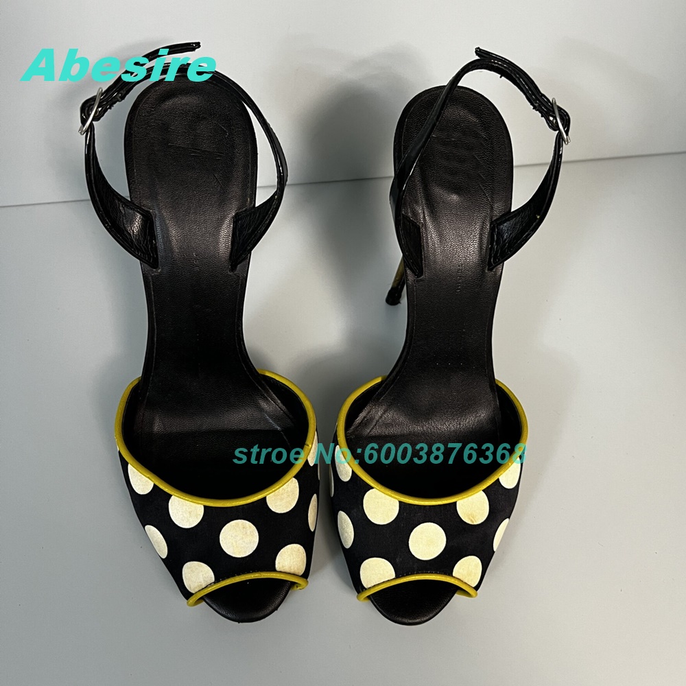 Sandal Dua Warna Polka Dot Pat - Women'S Fashion Show ulasan dan harga