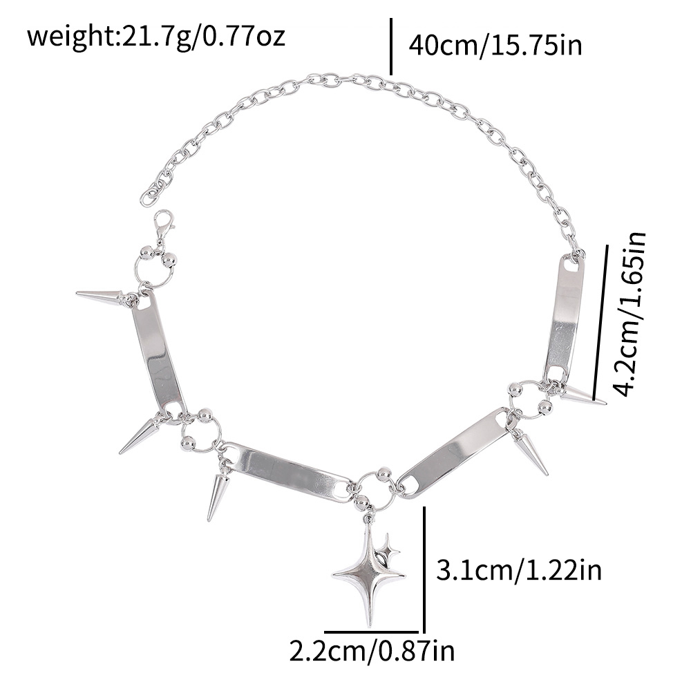 Kalung Punk Star Riveted, Perh - Women Fashion Necklace ulasan dan harga