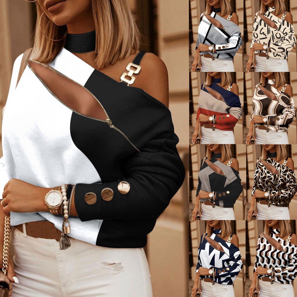 Blus Wanita Model Off Shoulder - Women Fashion Blouse ulasan dan harga
