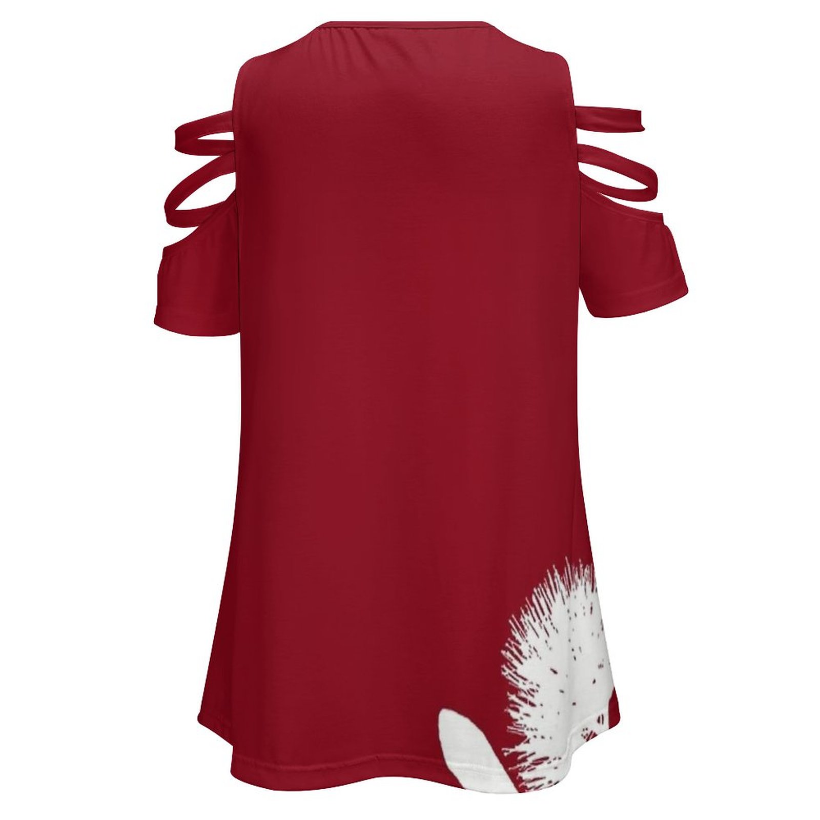 Pohurawa-putih di merah ritsle - Women Fashion Nz ulasan dan harga