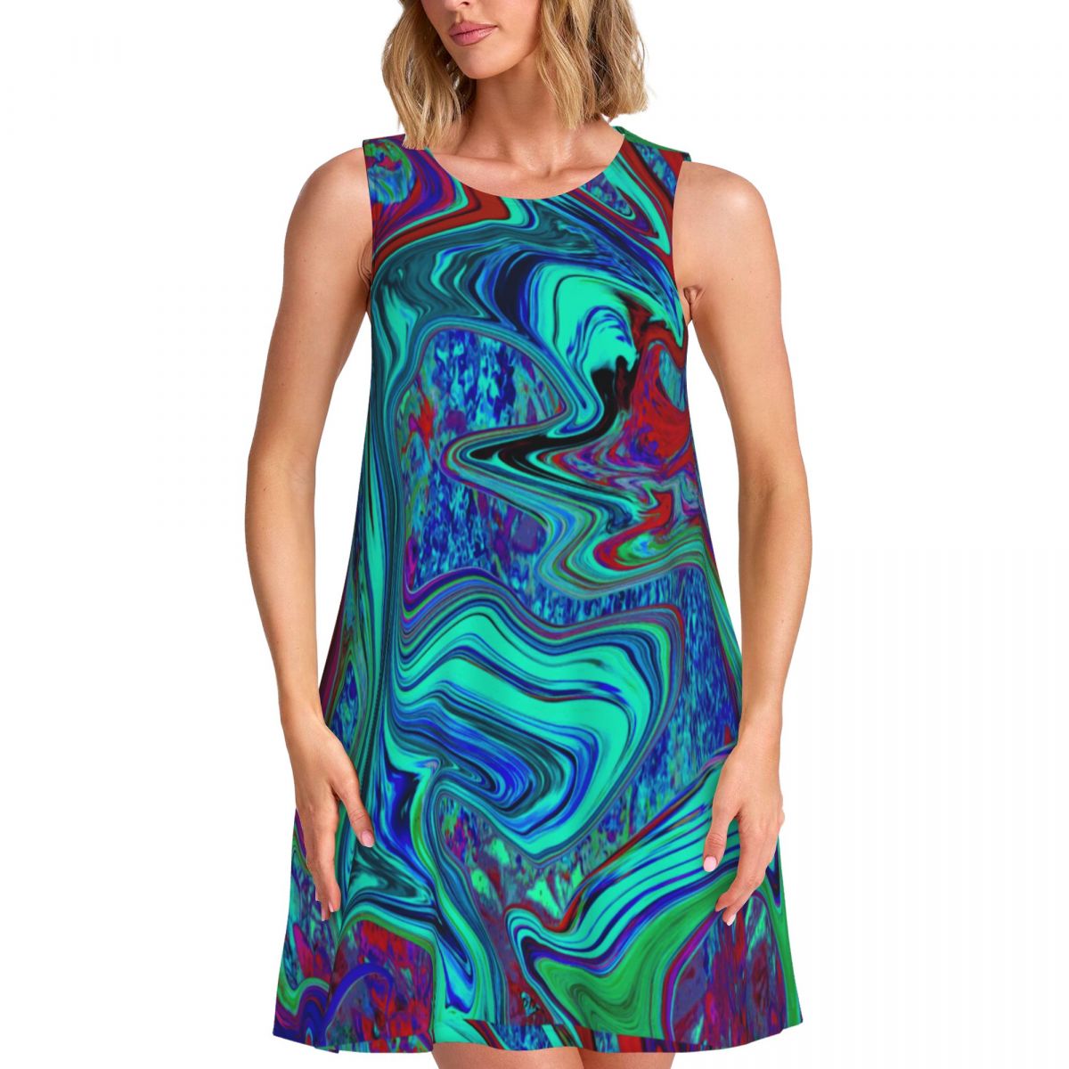Gaun Retro 60-an dengan Motif  - Women'S Fashion In The 60S ulasan dan harga