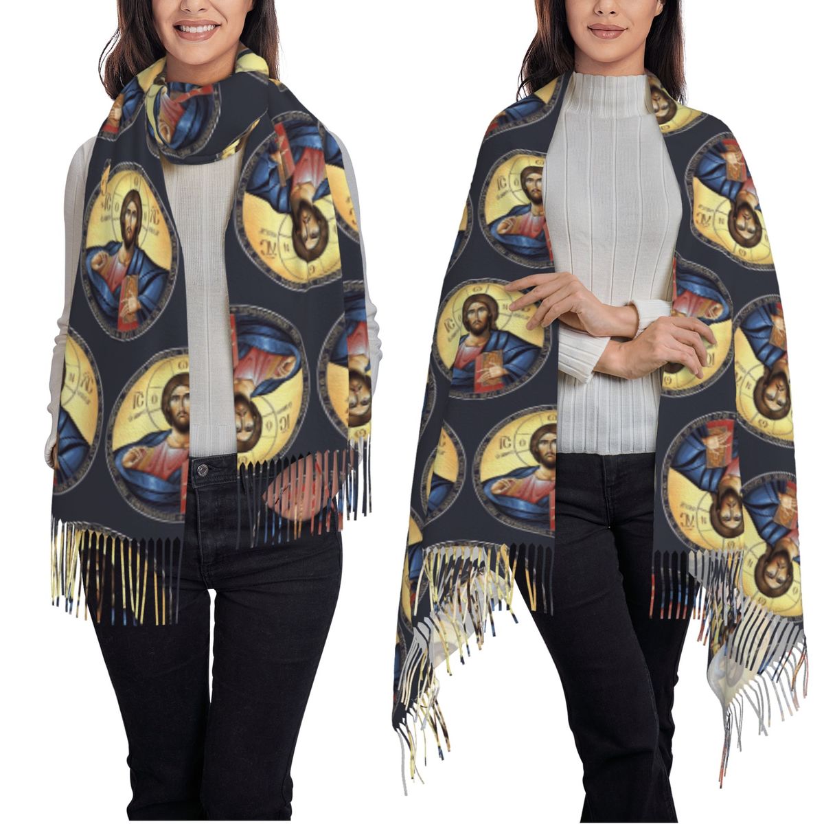 Selendang Ikon Ortodoks Kristu - Women Fashion Icon ulasan dan harga