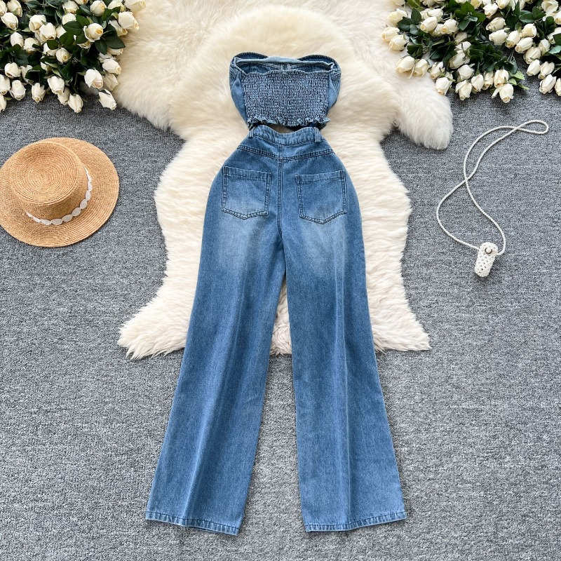 Jumpsuit Denim Wanita Satu Pot - Mom Jeans Women ulasan dan harga