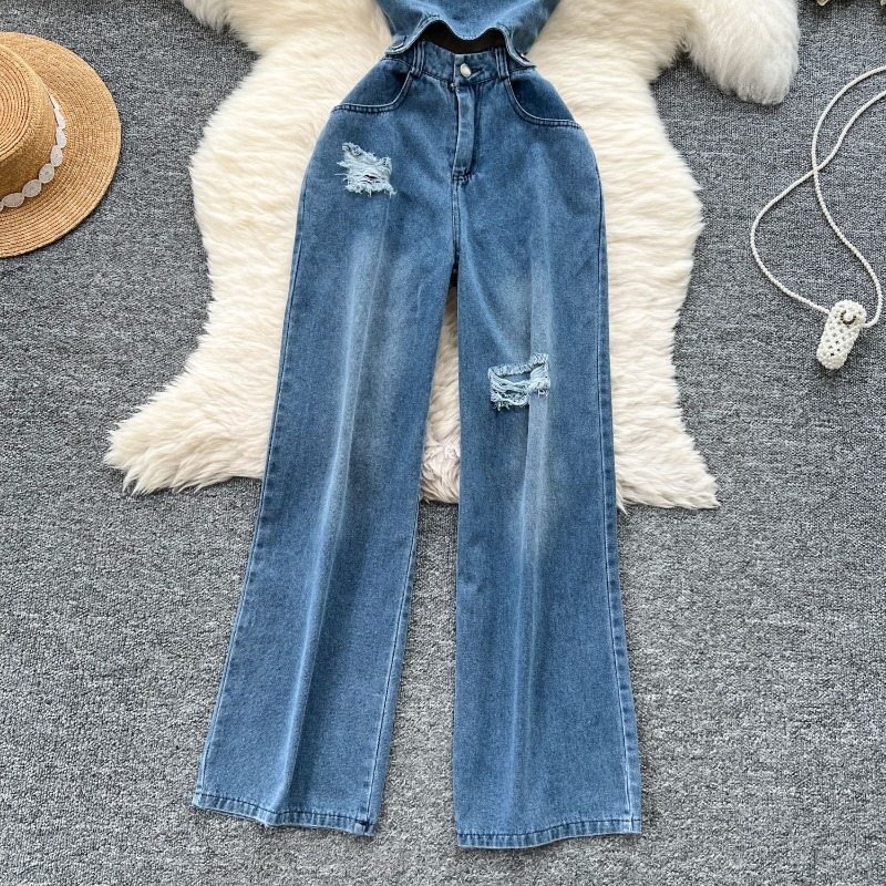 Jumpsuit Denim Wanita Satu Pot - Mom Jeans Women ulasan dan harga