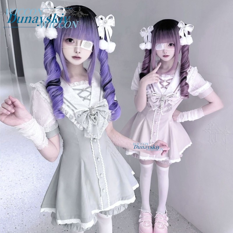 Set Gaun Kerah Pelaut Renda Pi - Women'S Fashion Kilt ulasan dan harga