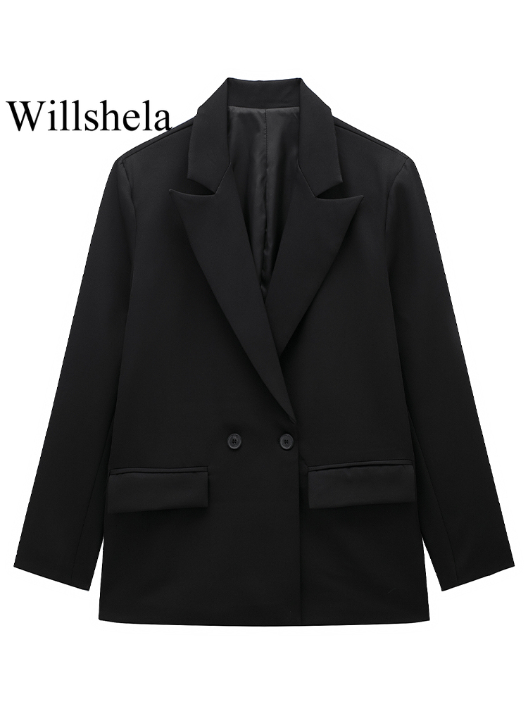 Willshela pakaian kantor wanit - Blazer Women Oversized ulasan dan harga