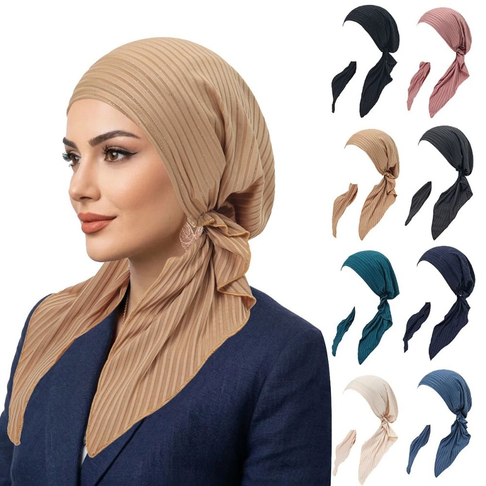 Turban Rajut Halus Bahan Stret - Women'S Fashion Hats ulasan dan harga