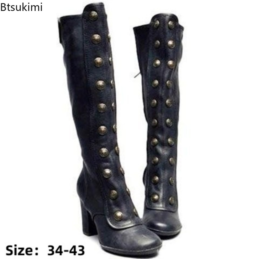 Sepatu Boots Wanita Model Retr - Winter Fashion Women Boots ulasan dan harga