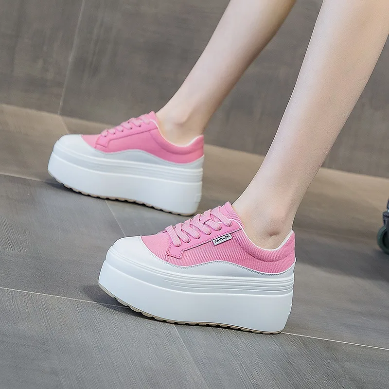 8cm baru kanvas kulit asli wan - Women'S Fashion Show ulasan dan harga