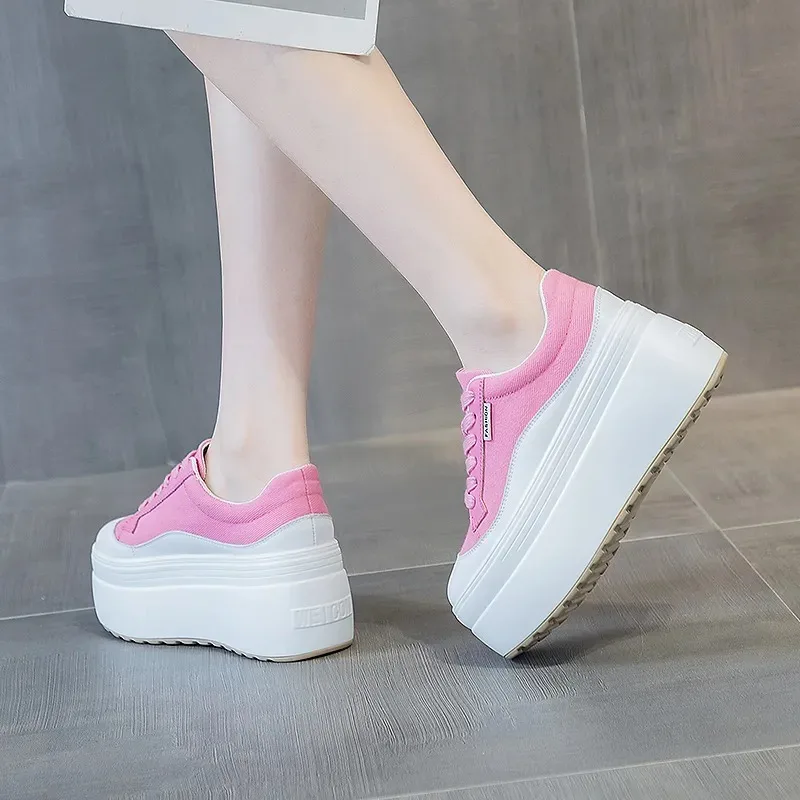 8cm baru kanvas kulit asli wan - Women'S Fashion Show ulasan dan harga