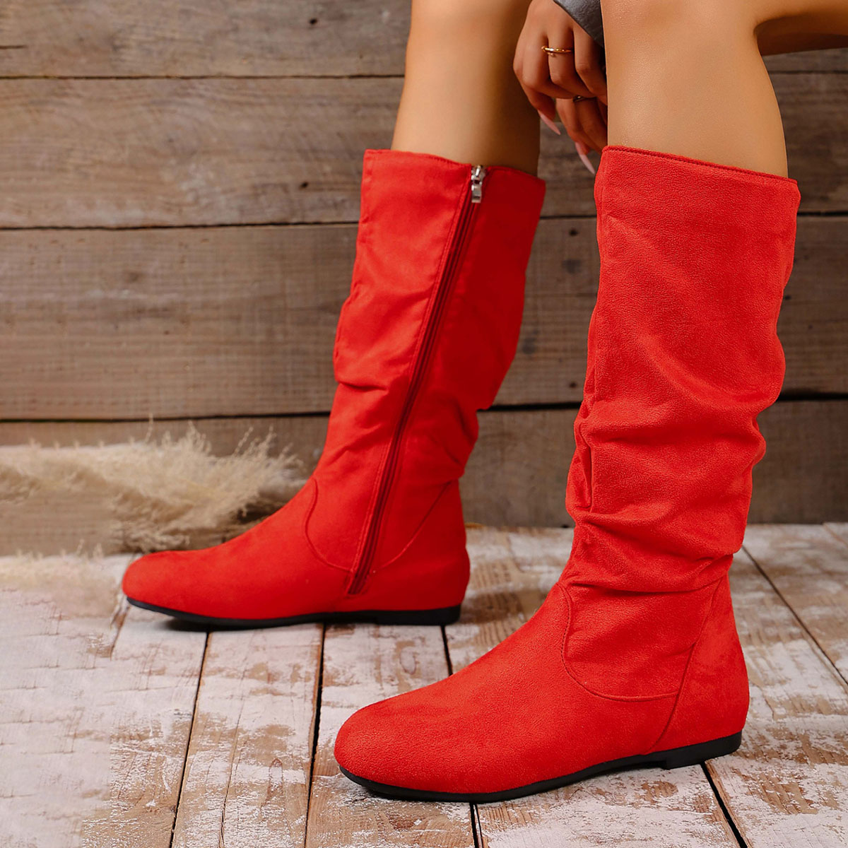 Sepatu Bot Motor Kasual Anti S - Winter Fashion Women Boots ulasan dan harga
