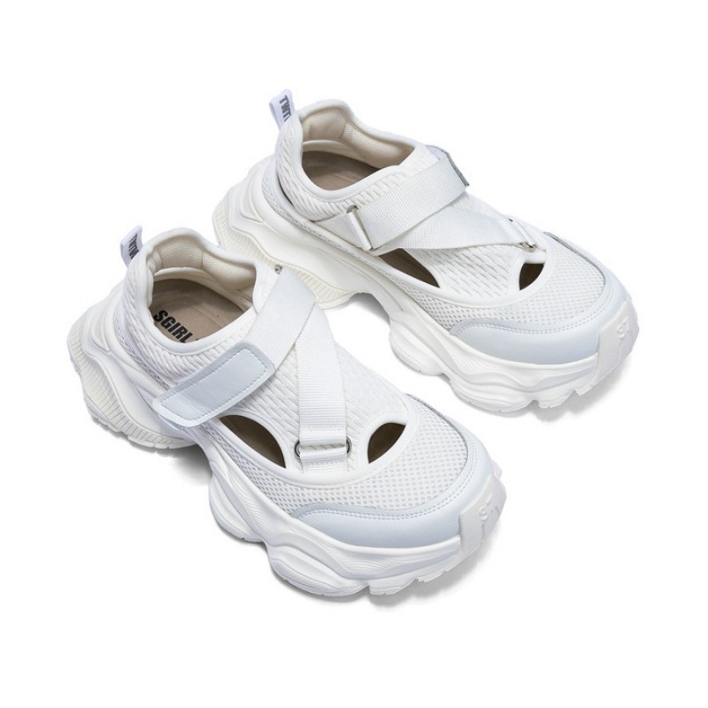 Sepatu Ayah Berongga Wanita Be - Women'S Fashion Velcro Sneakers ulasan dan harga