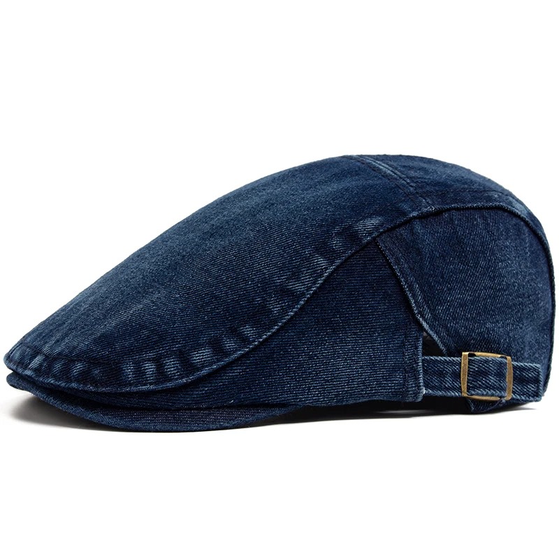 Topi Baret Denim Katun yang Da - Women Fashion Nz ulasan dan harga