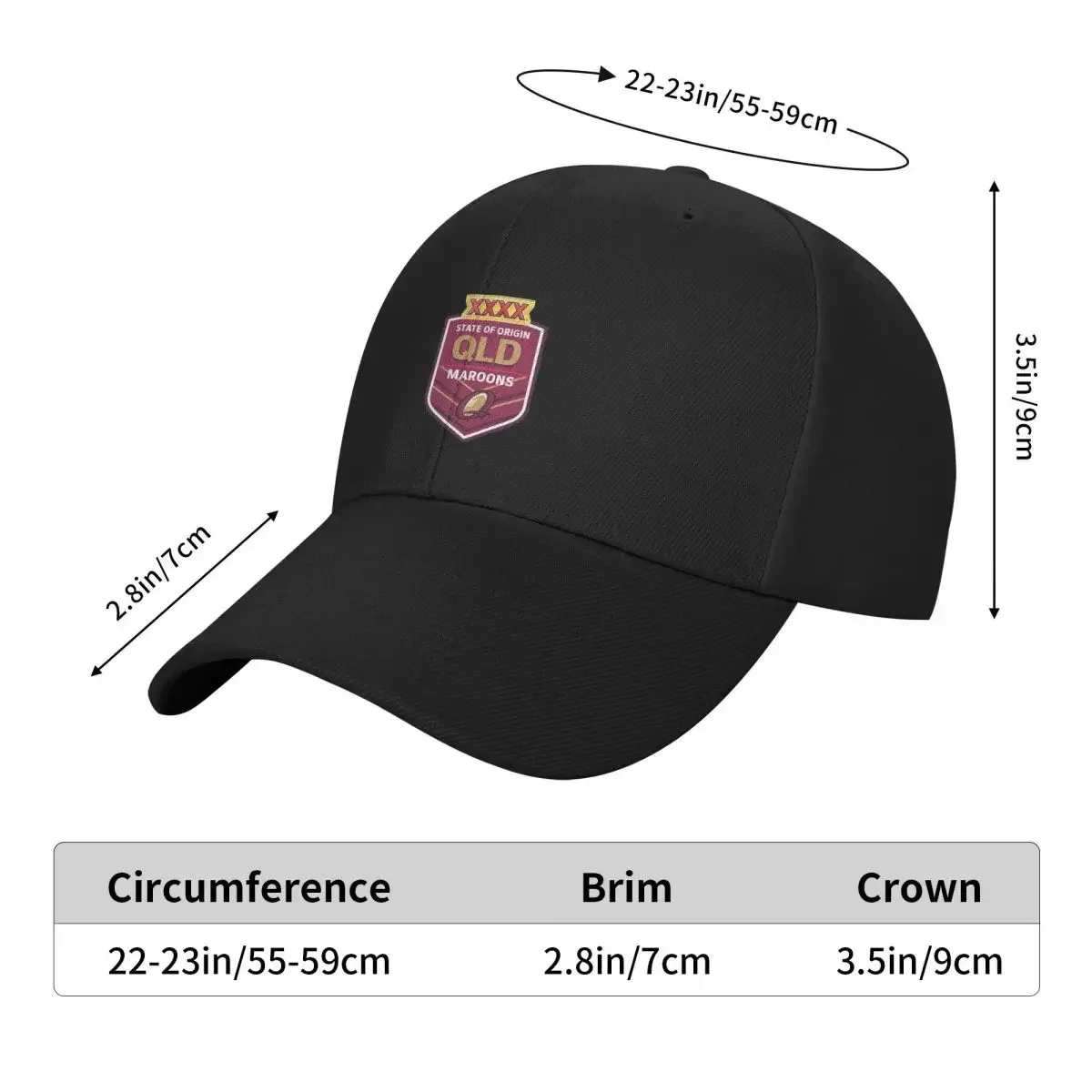 Topi Bisbol Desain Maroon Quee - Women'S Fashion Queensland ulasan dan harga