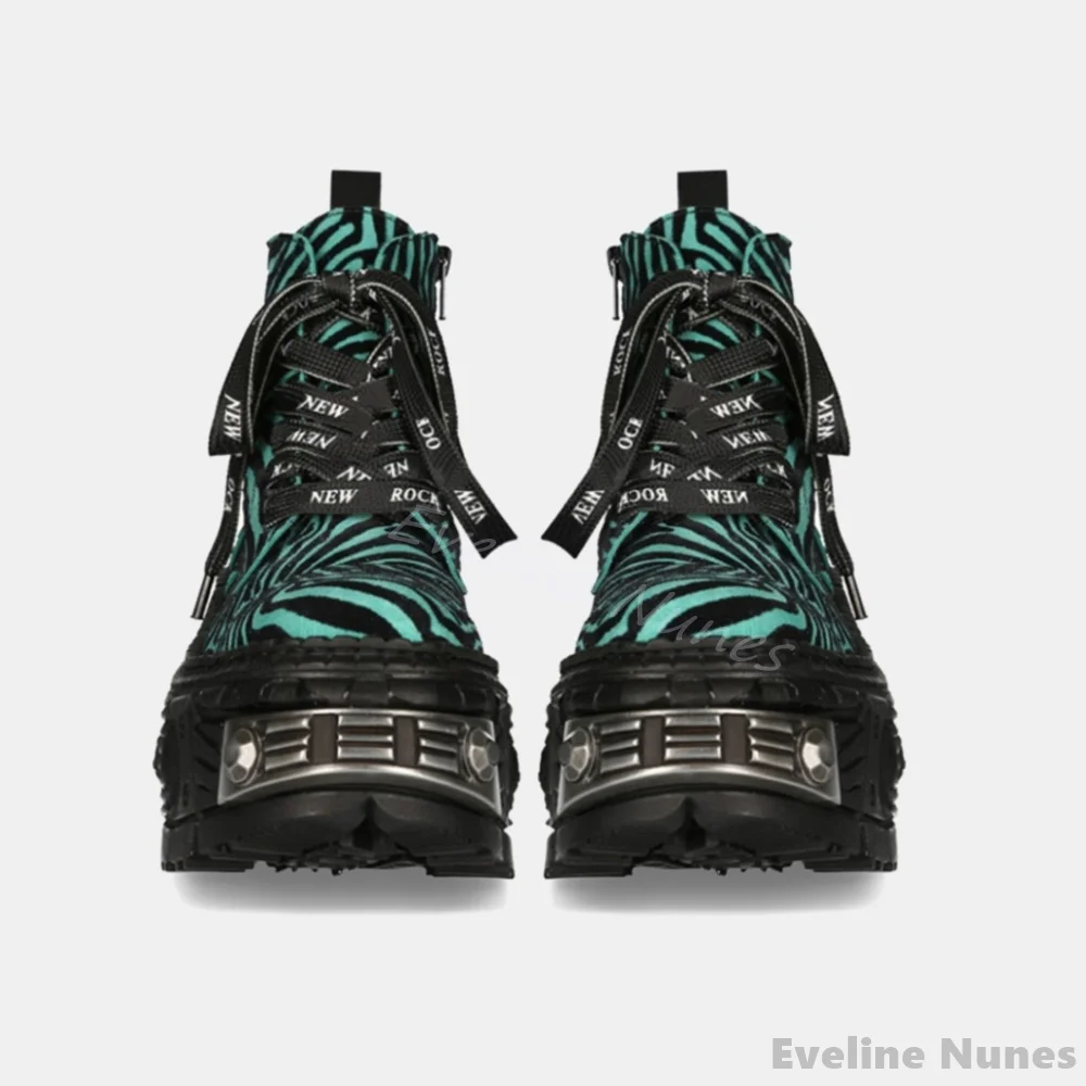 Sepatu Bot Punk Gambar Macan T - Winter Fashion Women Boots ulasan dan harga