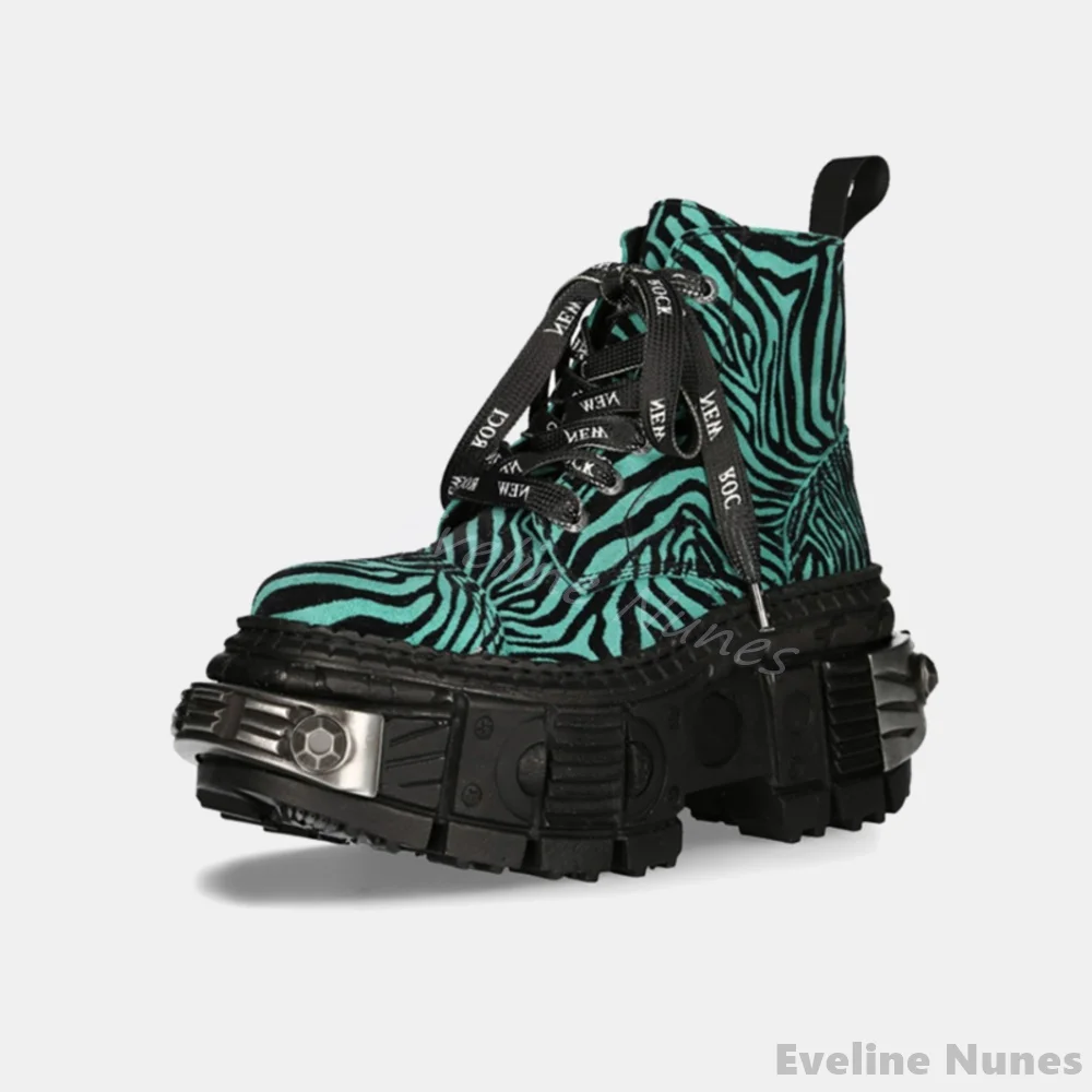 Sepatu Bot Punk Gambar Macan T - Winter Fashion Women Boots ulasan dan harga