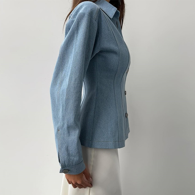Kemeja Denim Vintage KT untuk  - Women Fashion Blouse ulasan dan harga