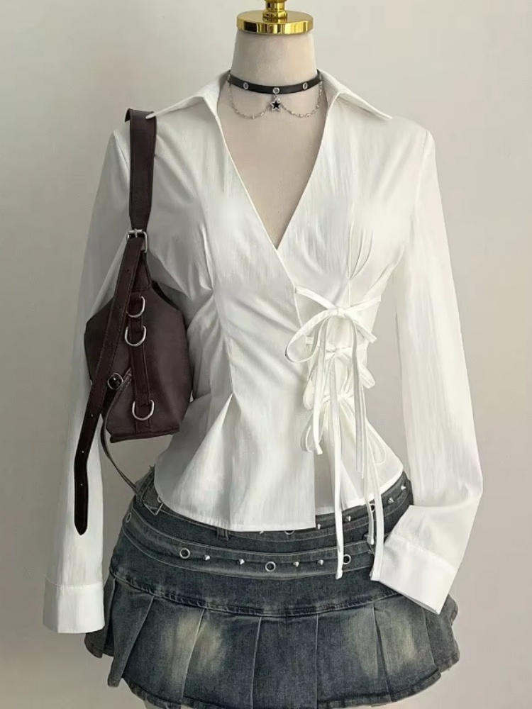 Blus Lengan Panjang Modis Keme - Women'S Y2K Fashion Aesthetic ulasan dan harga