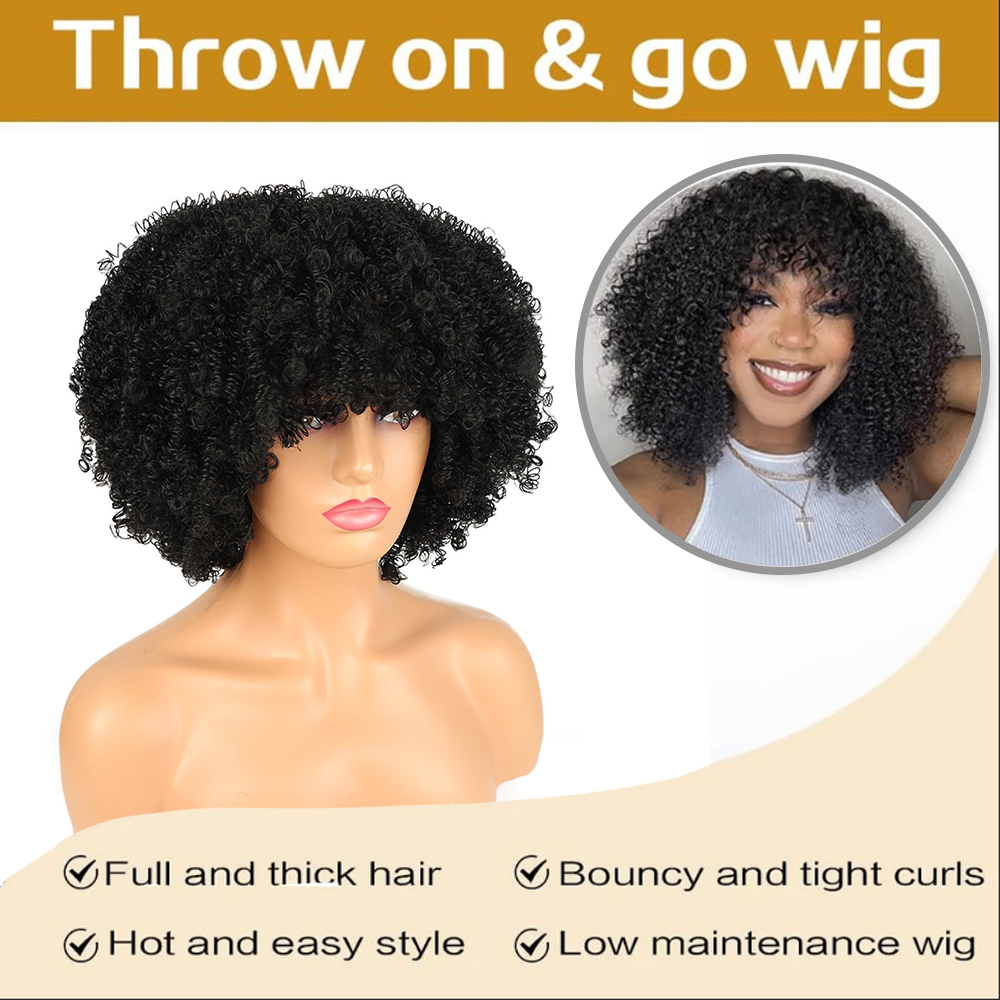 Wig Rambut Keriting Afro Kinky - Women Fashion Icon ulasan dan harga