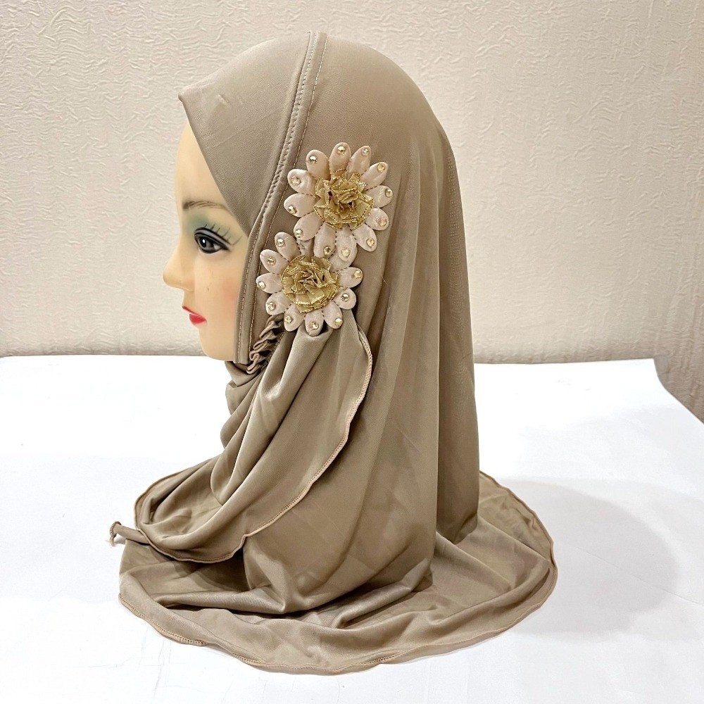 Hijab Anak Motif Bunga Solid G - Women'S Fashion Hats ulasan dan harga