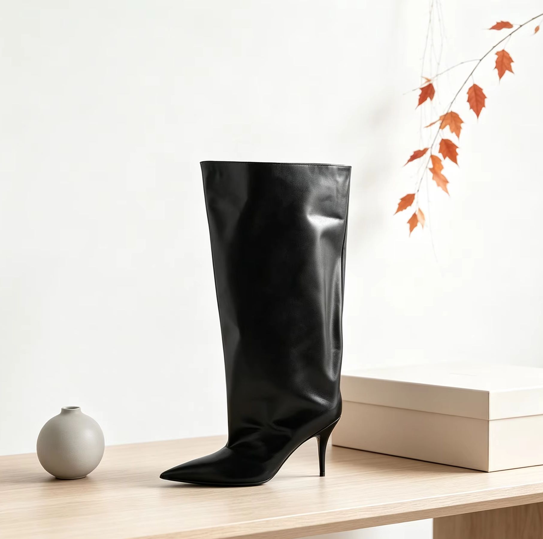 Sepatu Boot Tinggi Selutut Mod - Winter Fashion Women Boots ulasan dan harga