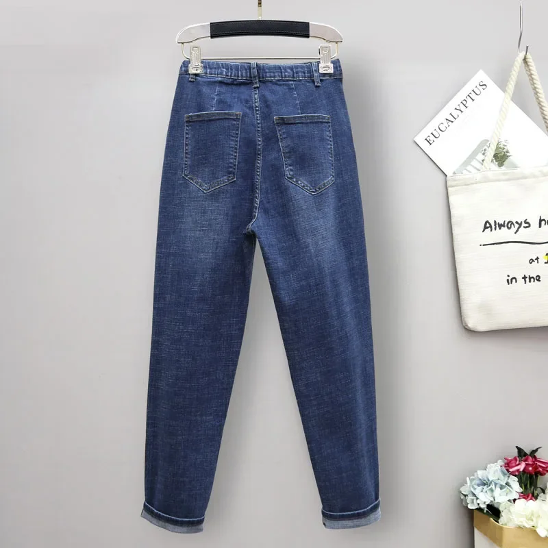 Jeans Longgar Pinggang Tinggi  - Mom Jeans Women ulasan dan harga