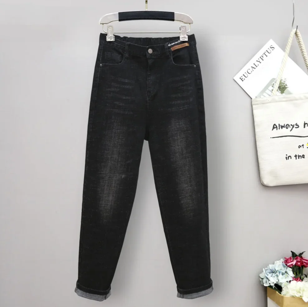Jeans Longgar Pinggang Tinggi  - Mom Jeans Women ulasan dan harga