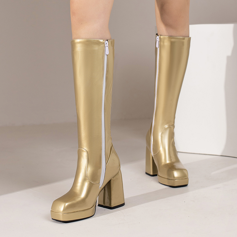 Sepatu bot panjang selutut unt - Winter Fashion Women Boots ulasan dan harga