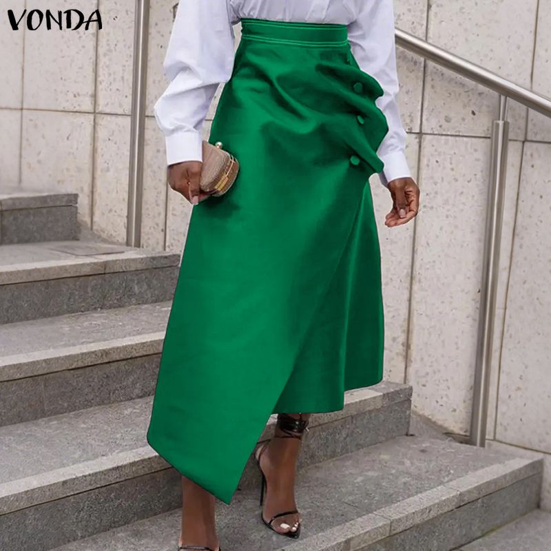 VONDA Rok Satin Wanita Elegan  - Women'S Fashion Kilt ulasan dan harga