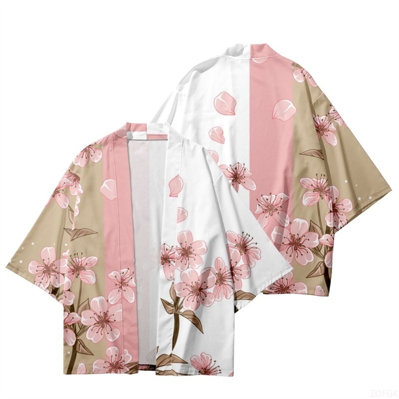 Kimono Gambar Bunga Wanita Mus - Women Fashion Blouse ulasan dan harga