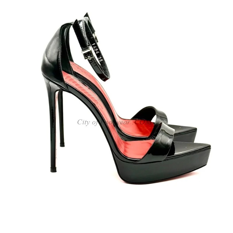 Sandal Kulit Paten Platform Di - Sale Fashion Women ulasan dan harga