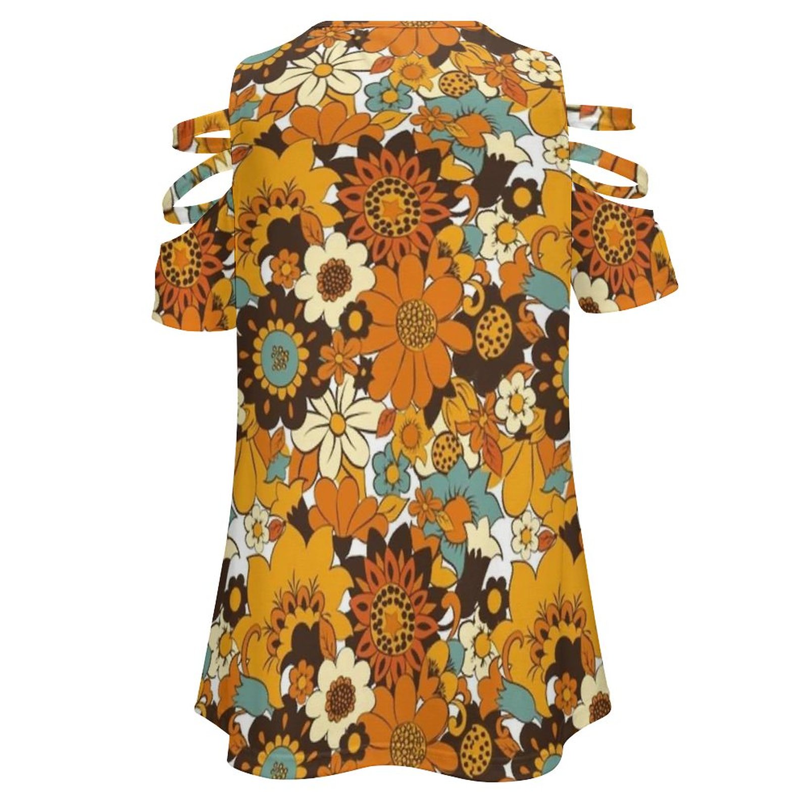 70S 60S Retro Bunga Daya, Pola - Women'S Fashion In The 60S ulasan dan harga
