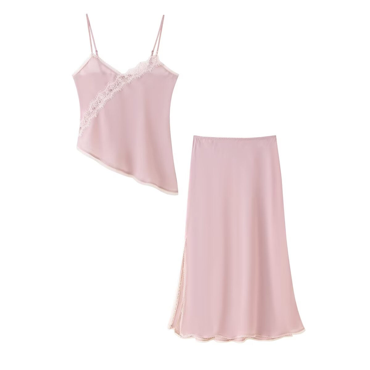 Tidalyf 2025 Set Atasan Cami d - Lace Trim Cami ulasan dan harga