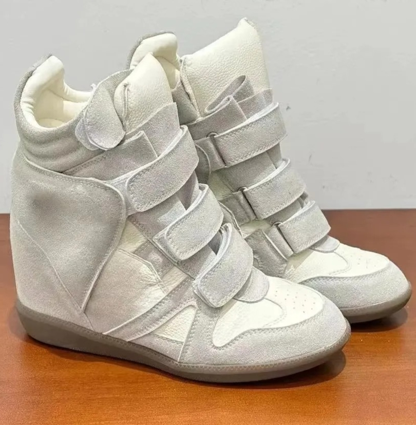 Sepatu Sneakers Wanita Hak Tin - Women'S Fashion Velcro Sneakers ulasan dan harga