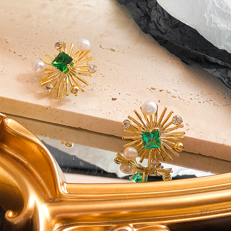 Anting Kristal Bunga Matahari  - Women Fashion Nz ulasan dan harga
