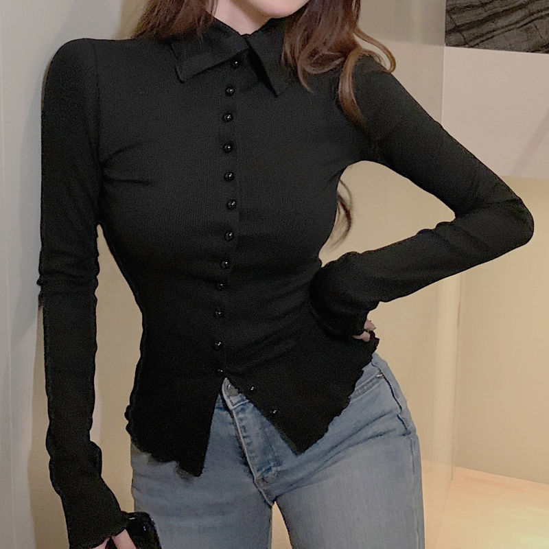 Kemeja wanita kurus elegan sed - Women'S Y2K Fashion Aesthetic ulasan dan harga
